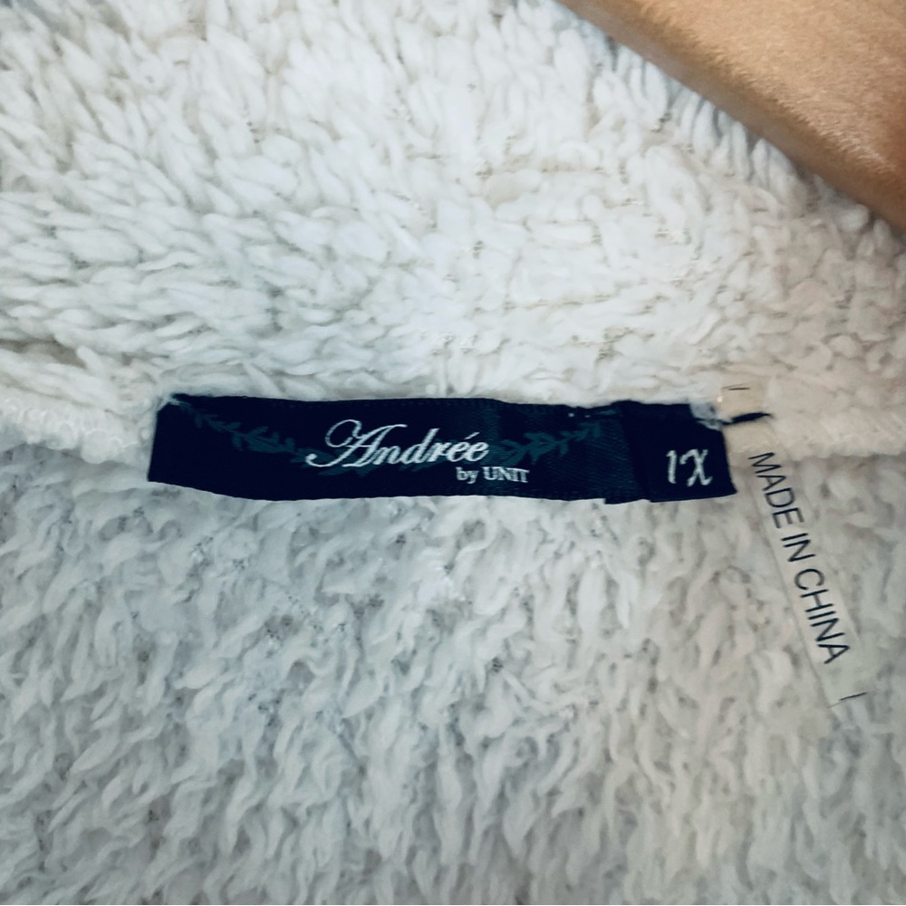 Andree By Unit Pullover Sherpa Jacket Sweater Siz… - image 4